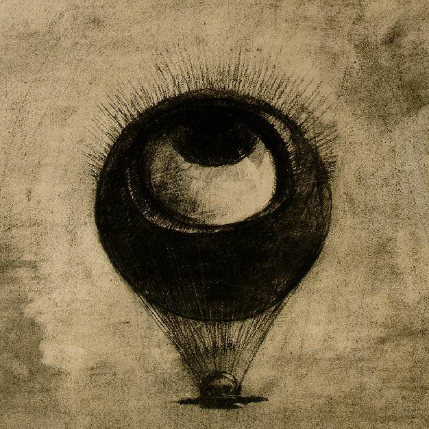 Dessin d'Odilon Redon: l'oeil